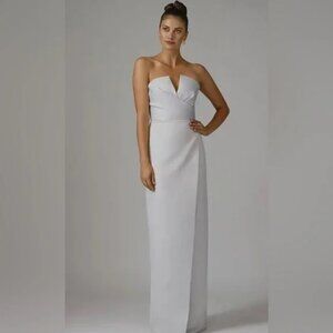 👗 Jay Godfrey Silver Darcy Gown